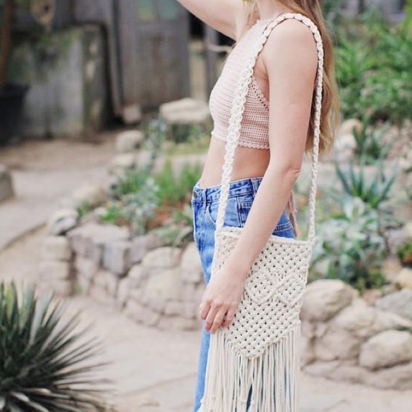 Macrame Crossbody Bag - Picture 11 of 11